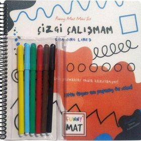 Funny Mat Çizgi Çalışmam Kalemli Mini Set - Akademi Çocuk