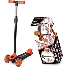 Furkan FR58918 Cool Wheels Led Işıklı 3 Tekerlekli Yükseklik Ayarlı Turuncu Scooter