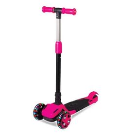Furkan Toys FR59342 / Pembe Cool Wheels Tulpar Işıklı Katlanır Scooter