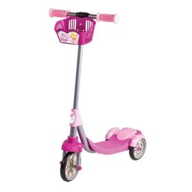 Furkan Toys FUR58338 Pembe Linda Frenli Sepetli Scooter