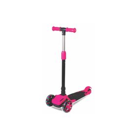 Furkan Toys Tulpar Pembe 3 Teker Işıklı Katlanır Scooter