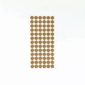 Furndiy 15 mm Kahverengi 78 Parça Kendinden Yapışkanlı Yuvarlak Keçe