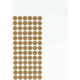 Furndiy 15 mm Kahverengi 78 Parça Kendinden Yapışkanlı Yuvarlak Keçe