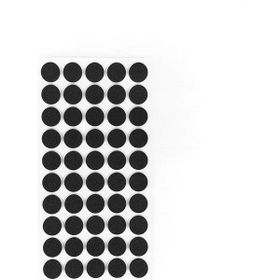 Furndiy 20 mm Siyah 50 Parça Kendinden Yapışkanlı Yuvarlak Keçe