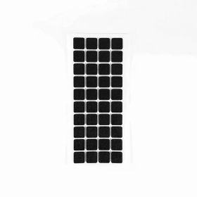 Furndiy 20x20 mm Siyah 40 Parça Kendinden Yapışkanlı Kare Keçe
