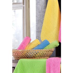 Fushia 12 Adet Magic Towel Microfiber Havlu Seti