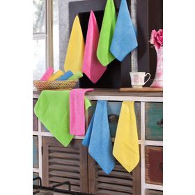 Fushia 6 Adet Magic Towel Microfiber Havlu Seti