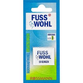 Fusswohl 10'lu Yedek Bıçağı 10 Adet Topuk Rendesi
