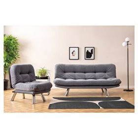 Futon Pafu Hippo Gri Koltuk Takımı