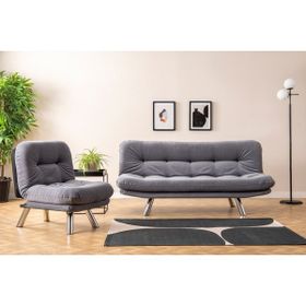 Futon Pafu Hippo Gri Koltuk Takımı