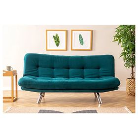 Futon Pafu Hippo Petrol Yataklı Üçlü Koltuk