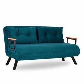 Futon Petrol Pafu Sando İkili Katlanır Pedli Yataklı Koltuk