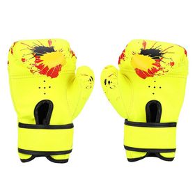 Fydun Boks Eldiveni Eğitim Çocuklar Sarı Bebek Erkek Çocuk Dövüş Eldiveni