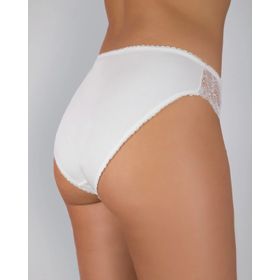 G-Box 919 Beyaz Dantel Detaylı Bikini Kadın Külot