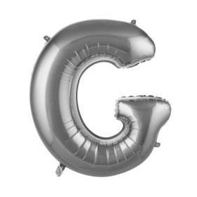 G Harf Gümüş 40 cm Folyo Balon