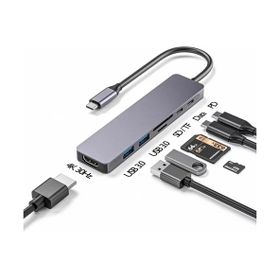 Gabble GAB-TY601 TYPE-C TO 3.0 6 IN 1 USB + HDTV 4K Çevirici