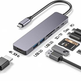 Gabble GAB-TY601 TYPE-C TO 3.0 6 IN 1 USB + HDTV 4K Çevirici