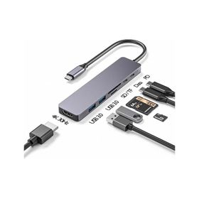 Gabble GAB-TY601 TYPE-C TO 3.0 6 IN 1 USB + HDTV 4K Çevirici