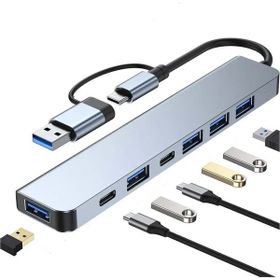Gabble GAB-TY701 TYPE-C TO 3.0 7 IN 1 USB + HDTV 4K Çevirici