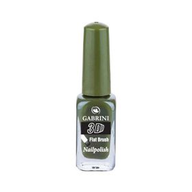 Gabrini 3D Flat Brush Yeşil 13 ml Oje
