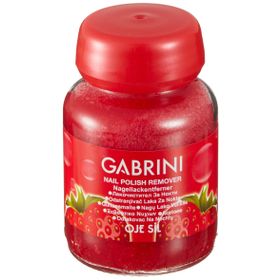 Gabrini Kırmızı Cam Şişe Asetonlu Pamuk