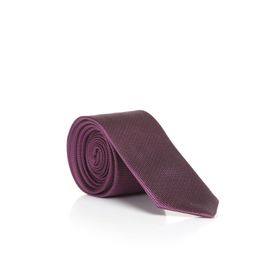 Gaffy DDK-13 Mürdüm Slim Fit Düz Renk Dokuma Kravat