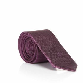Gaffy DDK-13 Mürdüm Slim Fit Düz Renk Dokuma Kravat
