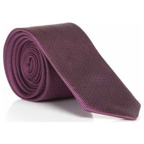 Gaffy DDK-13 Mürdüm Slim Fit Düz Renk Dokuma Kravat