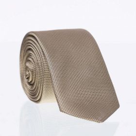 Gaffy DDK-16 Gold Slim Fit Düz Renk Dokuma Kravat