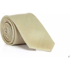 Gaffy DDK-16 Gold Slim Fit Düz Renk Dokuma Kravat