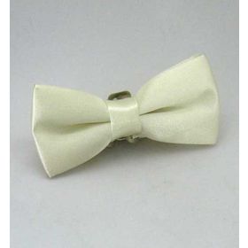 Gaffy Krem Çocuk Boy Düz Renk Saten Papyon