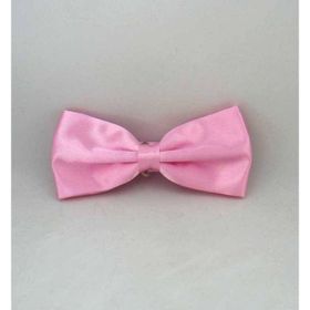 Gaffy Pembe Düz Renk Saten Papyon