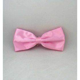 Gaffy Pembe Düz Renk Saten Papyon