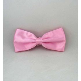 Gaffy Pembe Düz Renk Saten Papyon