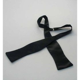 Gaffy Siyah Bağlamalı Model Saten Papyon