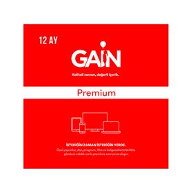 Gain Premium 12 Aylık Abonelik