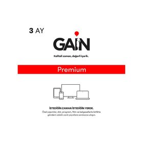 Gain Premium 3 Aylık Abonelik