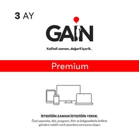 Gain Premium 3 Aylık Abonelik
