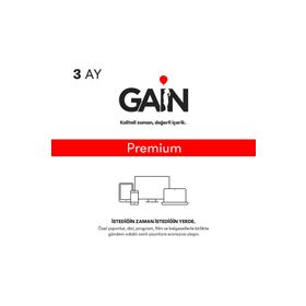 Gain Premium 3 Aylık Abonelik