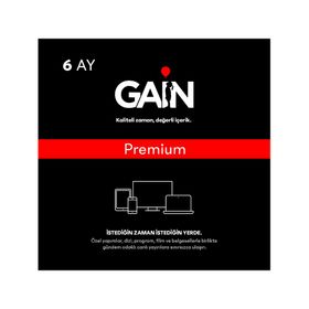 Gain Premium 6 Aylık Abonelik