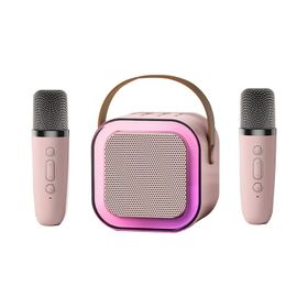 Gajeena K12 Karaoke Sistemi İkili Kablosuz Mikrofon Taşınabilir Bluetooth Hoparlör