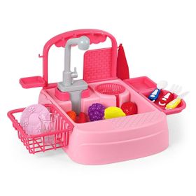 Gal Toys Pilli Mutfak Lavabosu Pembe Oyun Seti