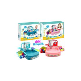 Gal Toys Pilli Mutfak Lavabosu Pembe Oyun Seti