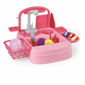 Gal Toys Pilli Mutfak Lavabosu Pembe Oyun Seti