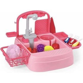 Gal Toys Pilli Mutfak Lavabosu Pembe Oyun Seti