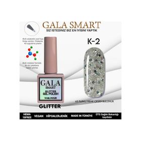 Gala 10 ml K-02 Smart Glitter Kalıcı Oje
