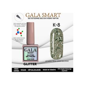 Gala 10 ml K-08 Smart Glitter Kalıcı Oje