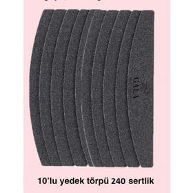 Gala Professional 240 Sertlik Kıvrımlı Model Uyumlu 10'lu Yedek Törpü