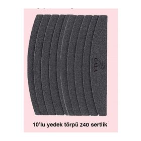 Gala Professional 240 Sertlik Kıvrımlı Model Uyumlu 10'lu Yedek Törpü