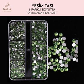 Gala Professional 6 Farklı Boyut Yeşim Taşı Crystal Taş Tırnak Süsleme